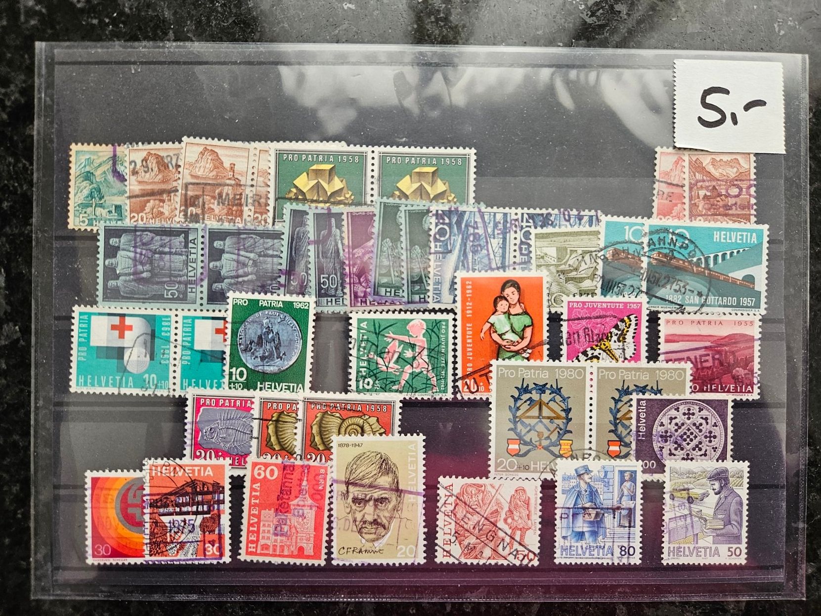 Tutti i francobolli: schönes Bahnstempel Lot ab 4.-- – Usato da Buttikon SZ venduto da Marcelr