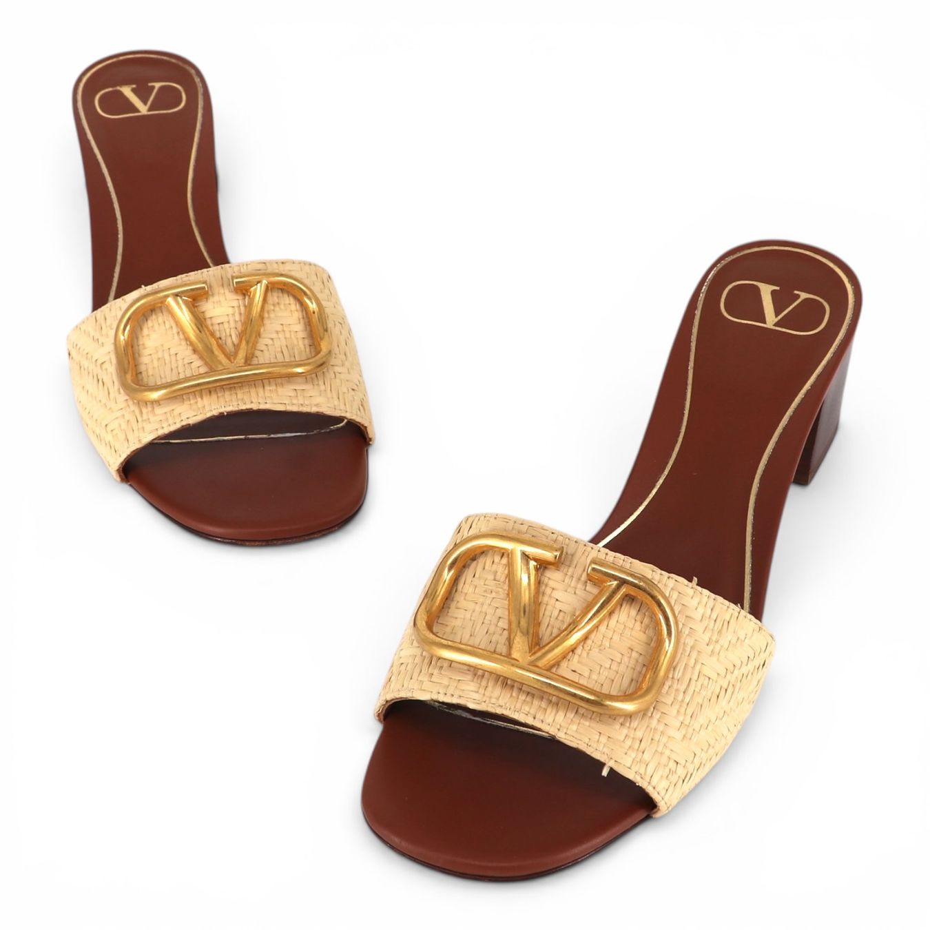 Valentino Scarpe da donna: Valentino Vlogo Sandalen Raffia Gr. 38.5 – Usato da Binningen venduto da Designerlabels 1
