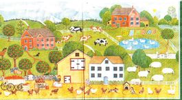 2 Servietten  Bauernhof