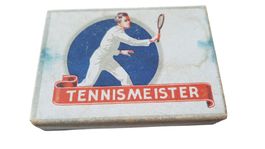 antike Zigarettenschachtel Tennis