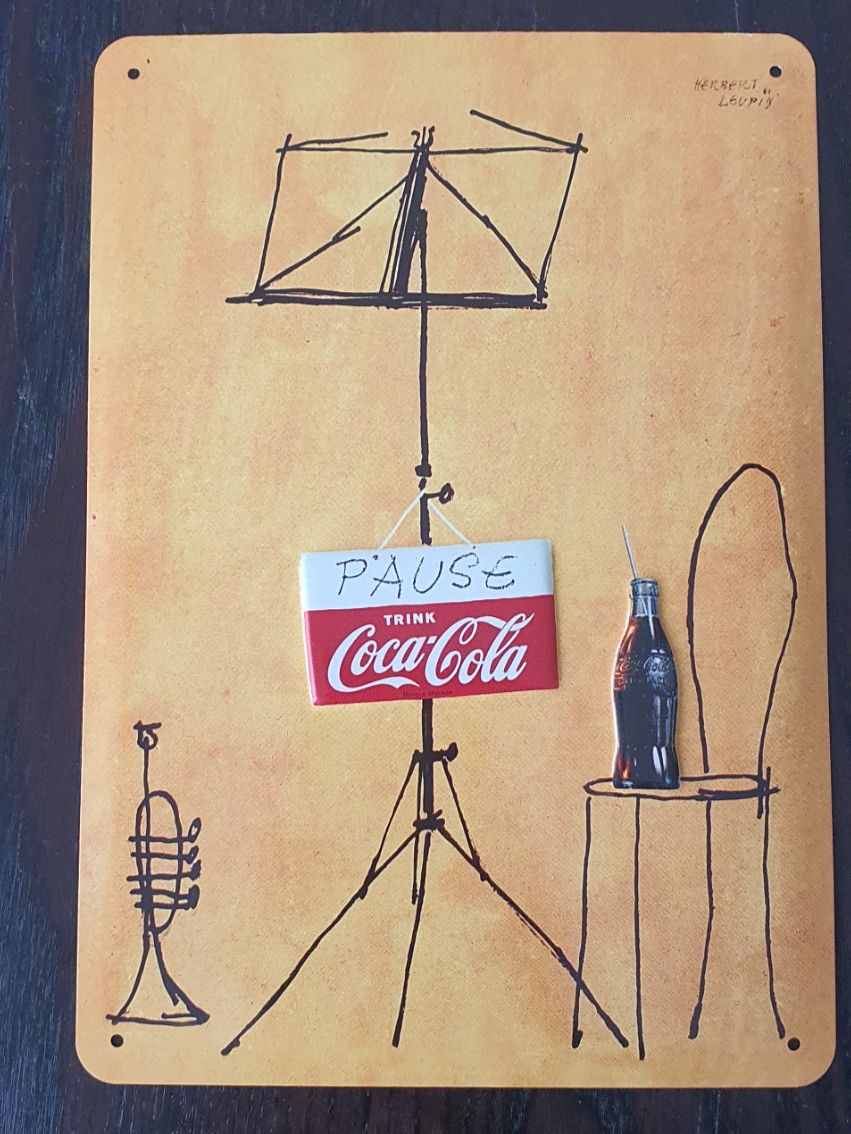 Insegne: Blechschild Coca-Cola – Usato da Winterthur venduto da LaRoque