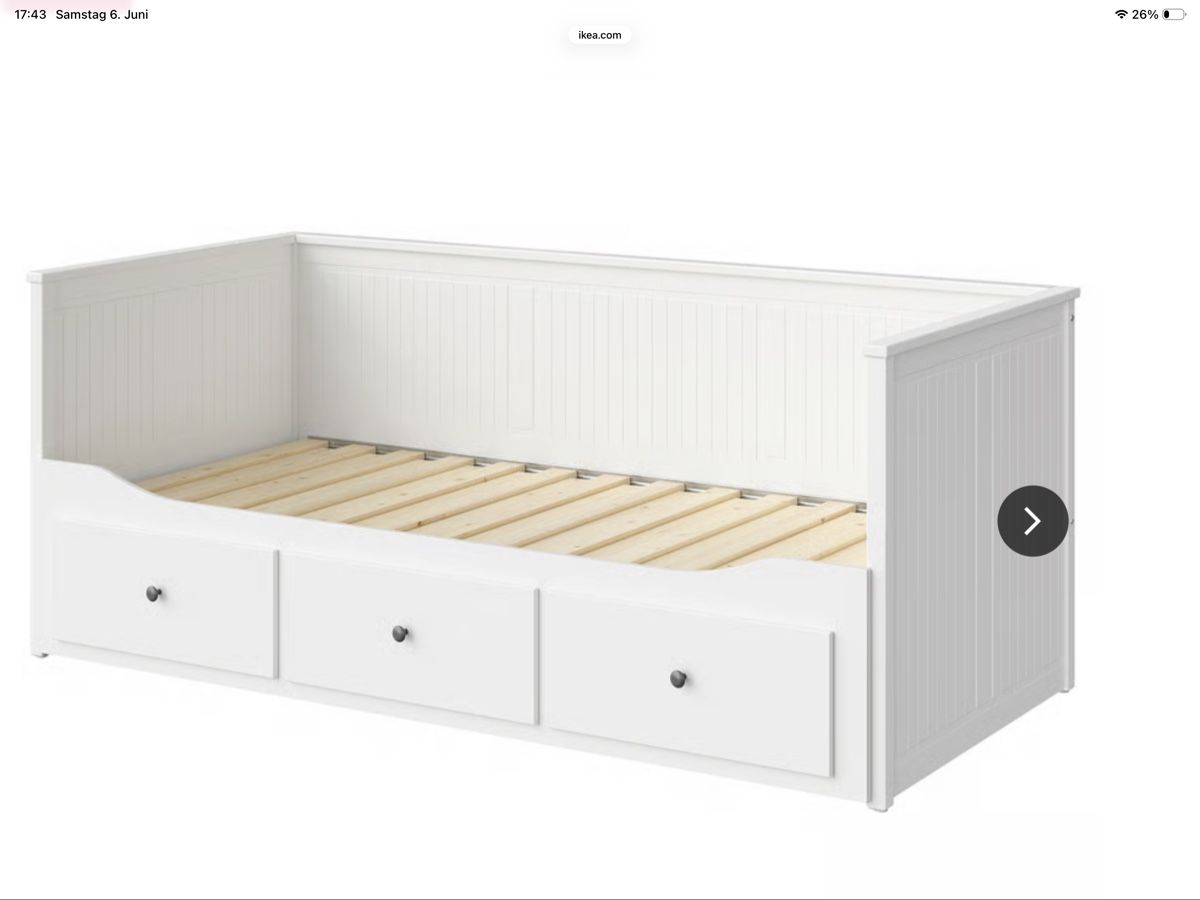 Ikea Letti: Weiss Bett mit 3 Schubladen, IKEA Typ Hemnes – Usato da Birmensdorf ZH venduto da mue_56k9