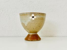 Keramik-Kelch / Becher mit Fuss aus Japan (No2)