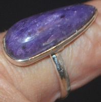 Ring L-2663 – Natürlicher Charoit - 17,5mm Innendurchmesser