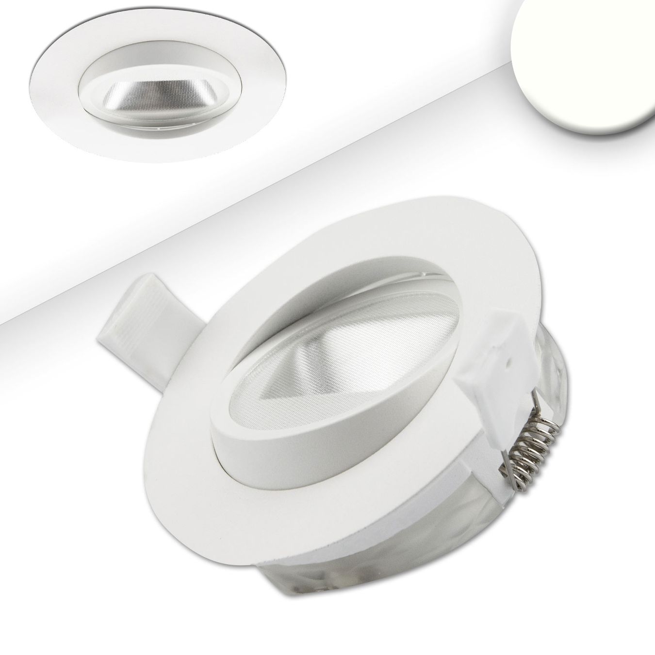 Lampade: LED Einbaustrahler, 4000K, IP44, 10 cm Ø – Nuovo (secondo la descrizione) da Kreuzlingen venduto da Smart-Light