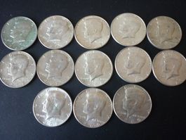 LOT HALF DOLLAR JOHN F. KENNEDY  SILBER