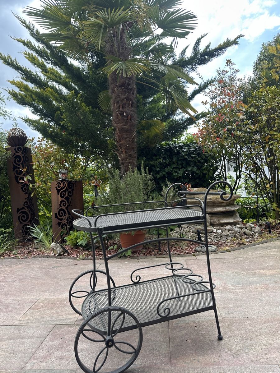 Set di tavolo e panche: Elegantes Gartenmöbel-Set aus Metall  – Usato da Allschwil venduto da 1994marco 5
