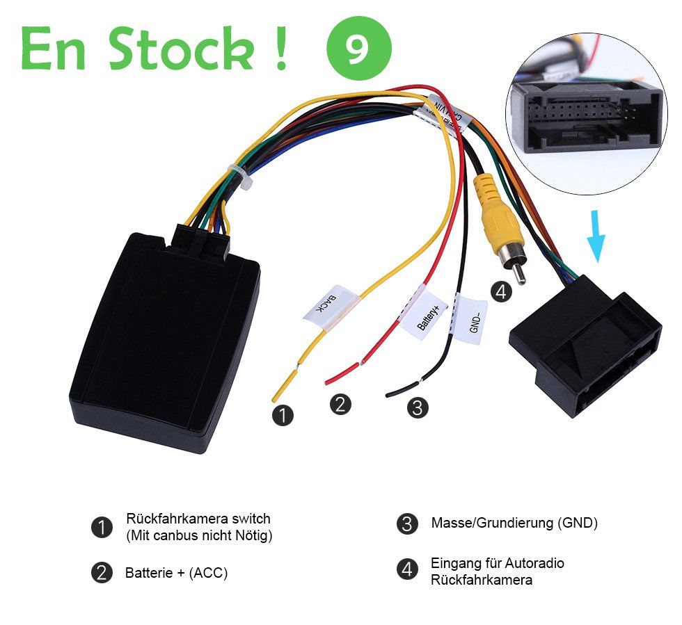 Laufwerke & Adapter: Vw original Rückfahrkamera Adapter RGB – Neu und originalverpackt aus Malans GR von BUYBEST-Schweiz