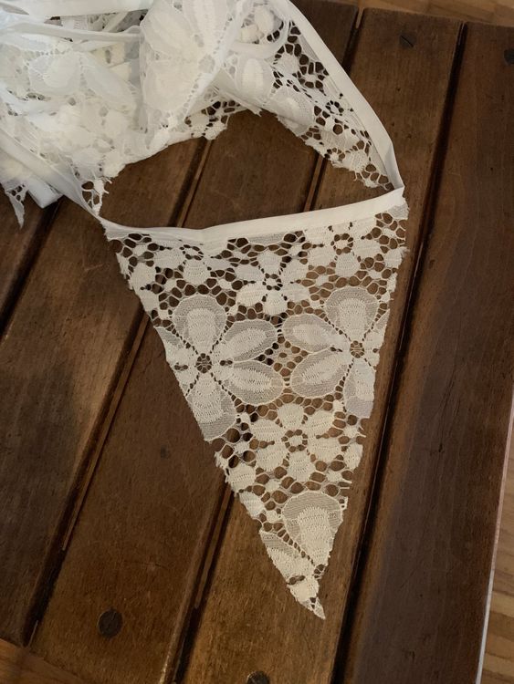 Neviti Vintage Romance Wimpelkette – 3,5 M Lang, Papier, Weiß/Silber, Für Hochzeit & Deko