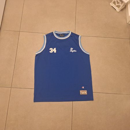 Canotta Champion Los Angeles blu numero 34 taglia M