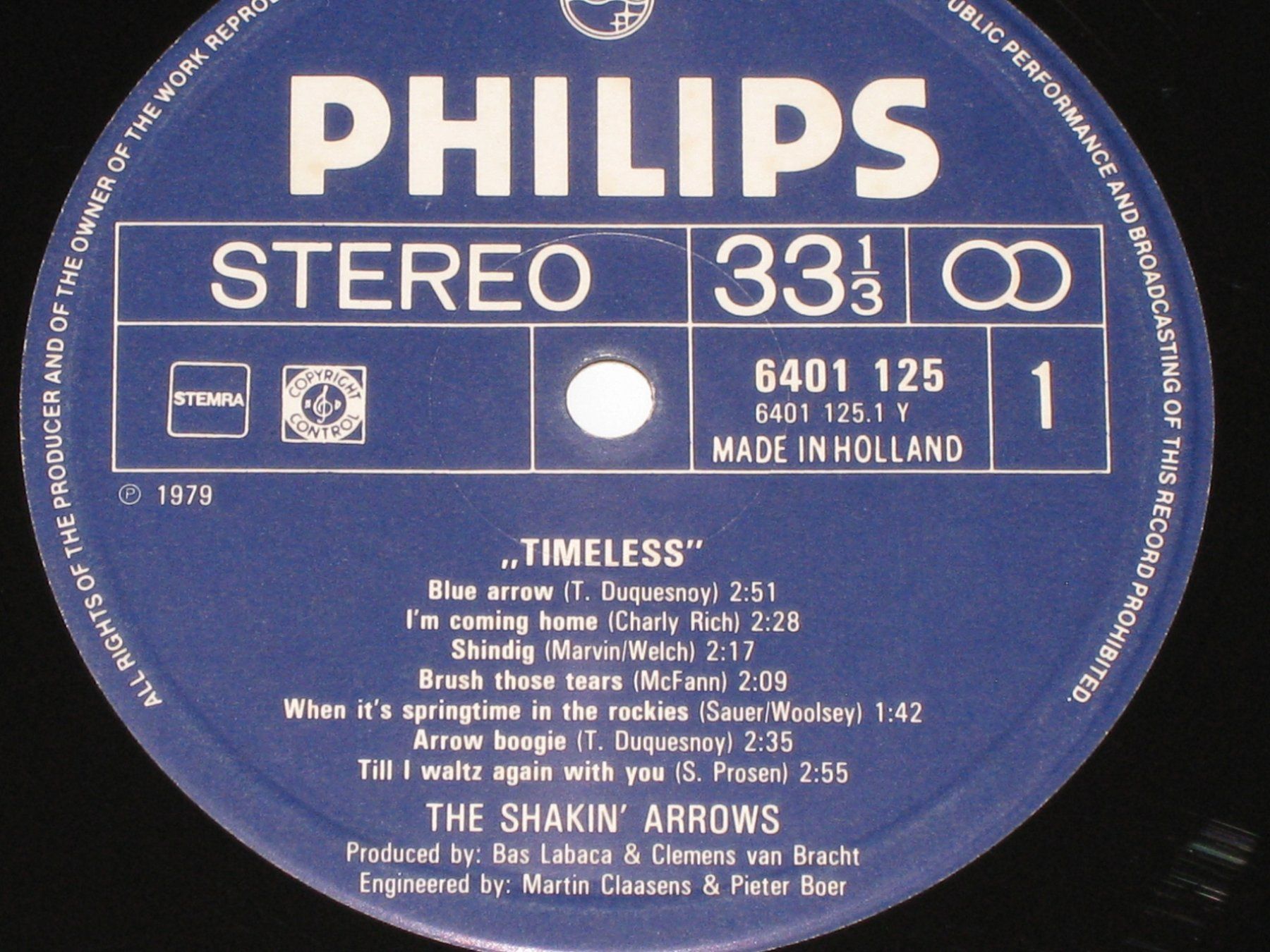 Schallplatten: LP - THE SHAKIN ARROWS - TIMELESS – Gebraucht aus Steckborn von Quo7 1