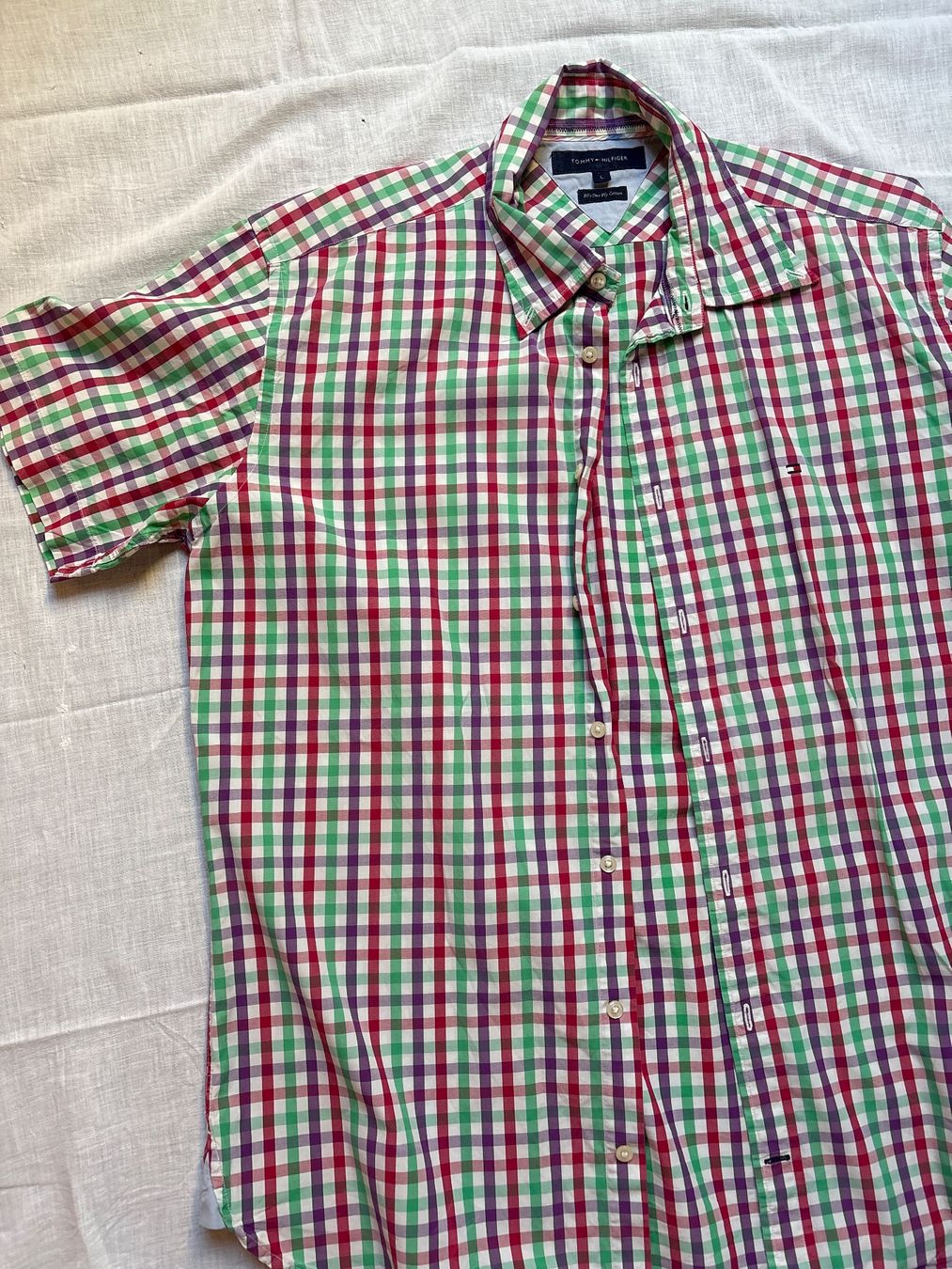 Tommy Hilfiger Camicie: Tommy Hilfiger Kurzarmhemd L – Usato da St. Gallen venduto da Leandro.K 1