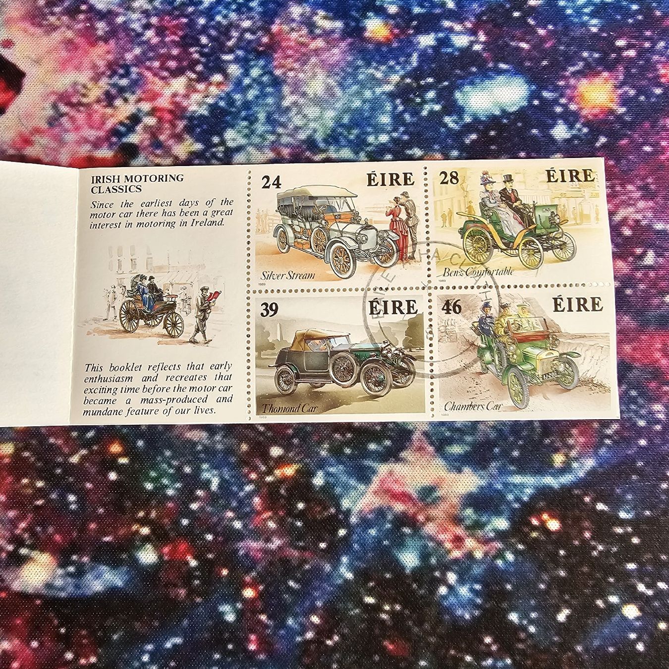 Alle Briefmarken: IRLAND 1989 MARKENHEFT GEST.  AUTOMOBIELE – Gebraucht aus Dintikon von bonita099 1