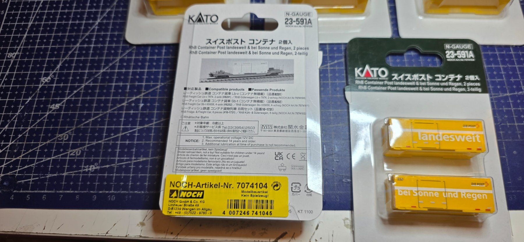 Kato Modelleisenbahnen: Kato 7074104 Container Post 747 & 850 5 stück – Neu und originalverpackt aus Hochfelden von Danizh0 2