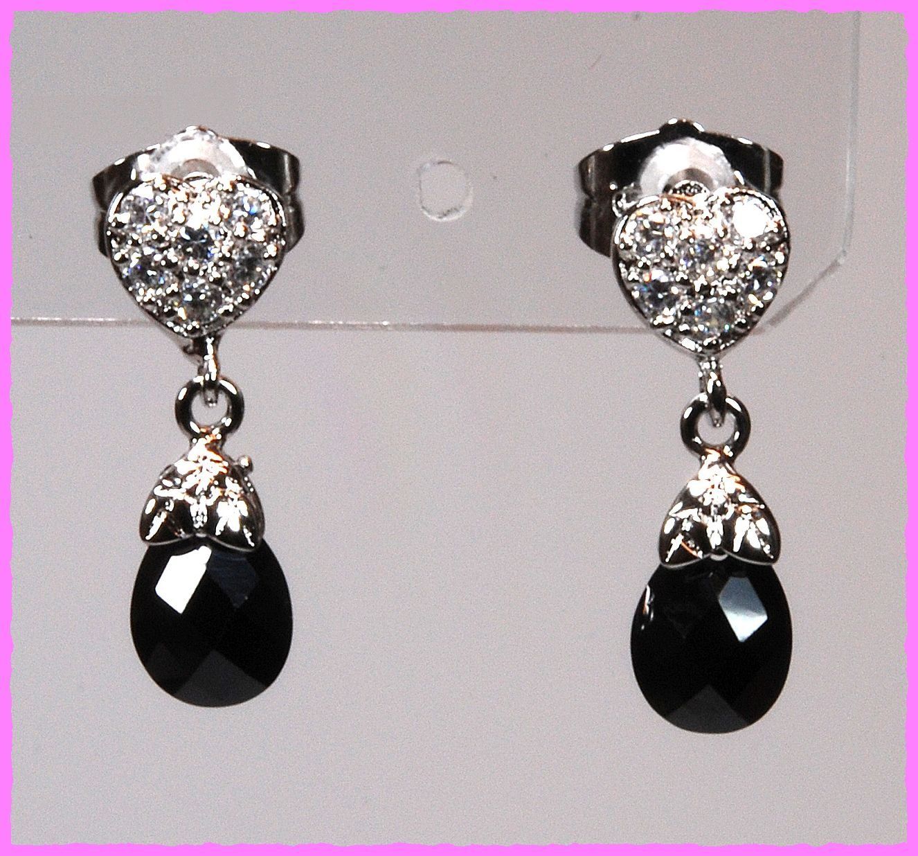 Ohrringe & -stecker: Bezaubernde Herz Ohrhänger mit Zirkonia – Neu und originalverpackt aus Oberglatt ZH von Diamond-Girl