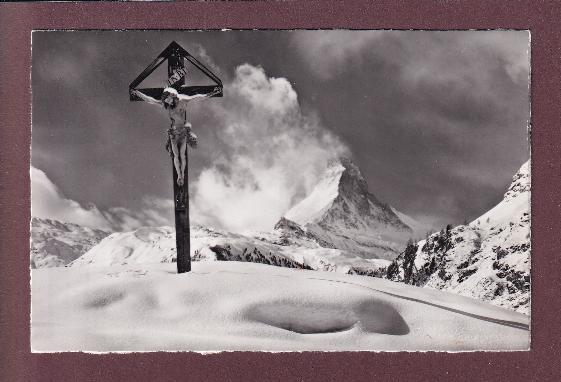 Cartoline postali: INRI - MATTERHORN – Usato da Pully venduto da nicecards