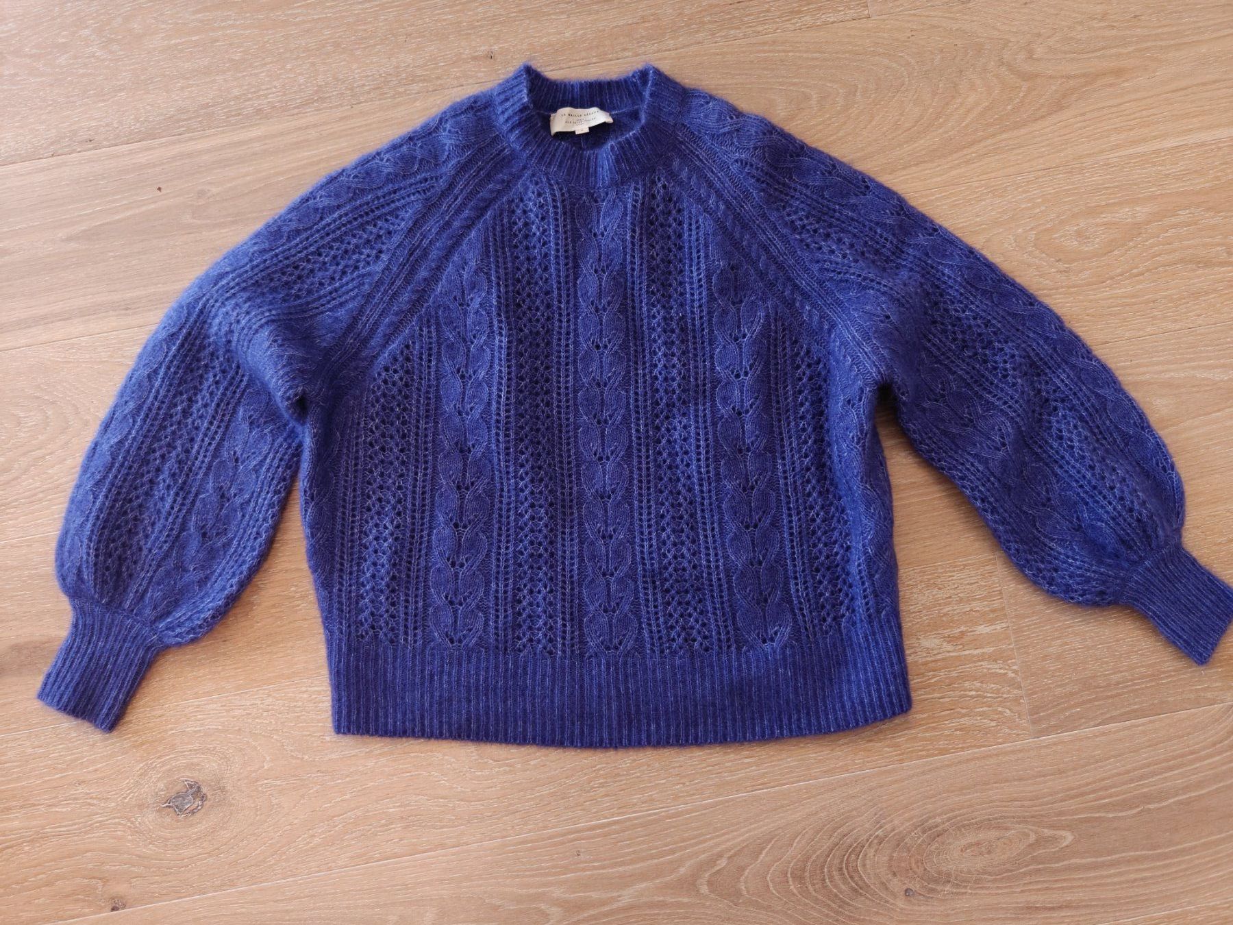 Sezane Maglioni & Felpe: Sezane Mohair-Pullover blau, Gr. S – Usato da Hedingen venduto da muse10