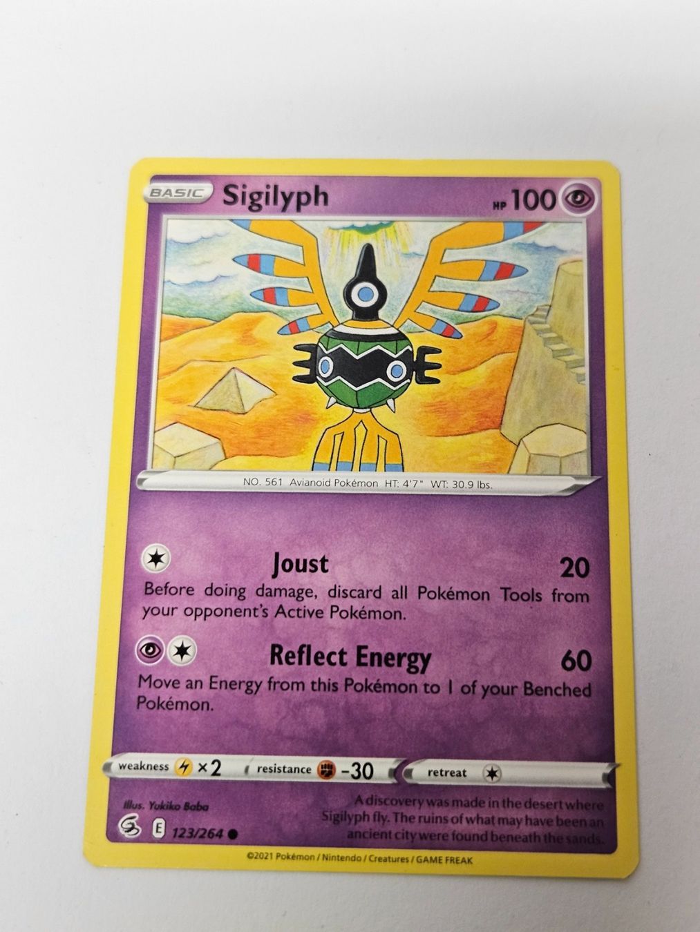 Pokémon Carte collezionabili: Sigilyph / Pokémon / 2021 / #WT18 – Usato da Oberdorf BL venduto da BaldenEagle