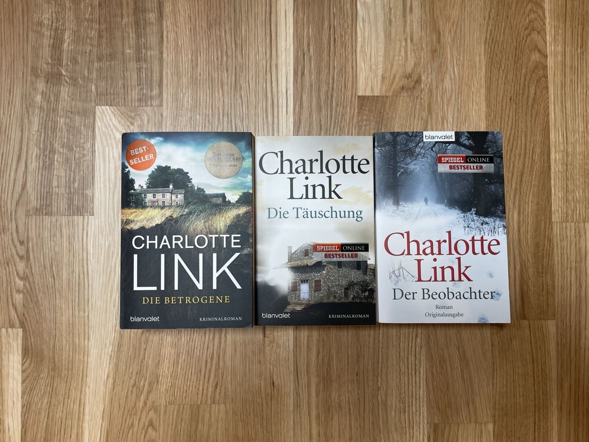 Libri: Bücherpaket Charlotte Link - 3 Krimis (Taschenbücher) – Nuovo (secondo la descrizione) da Arnegg venduto da lara.andermatt