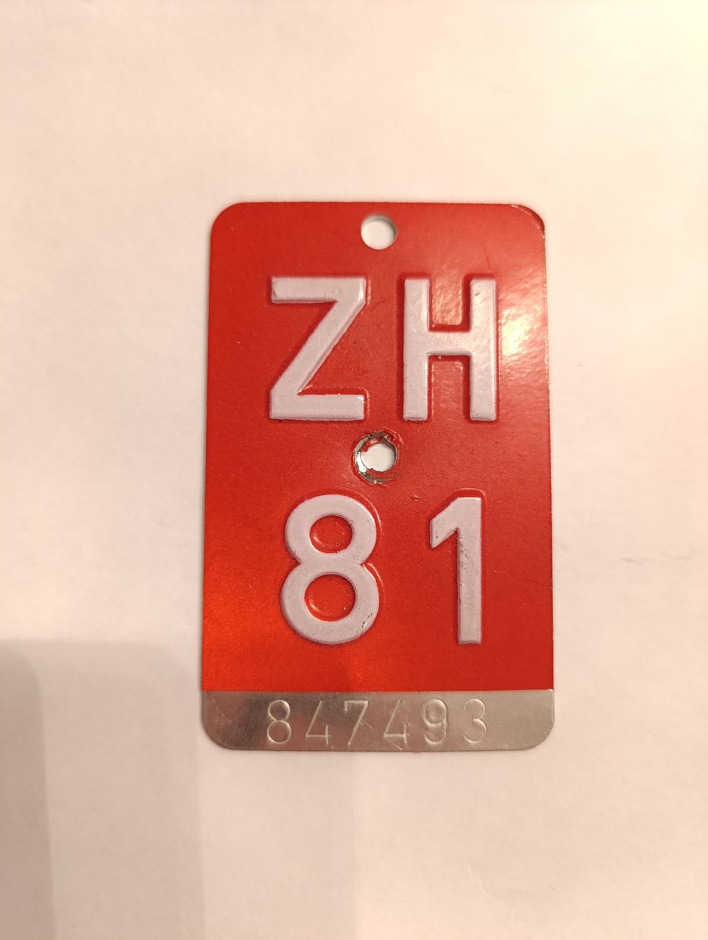Insegne: Velonummer 🚲 ZH 81 – Usato da Sierre venduto da Carlostripa