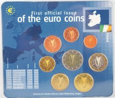 Irland Erste offizielle Ausgabe der Euro-Münzen
