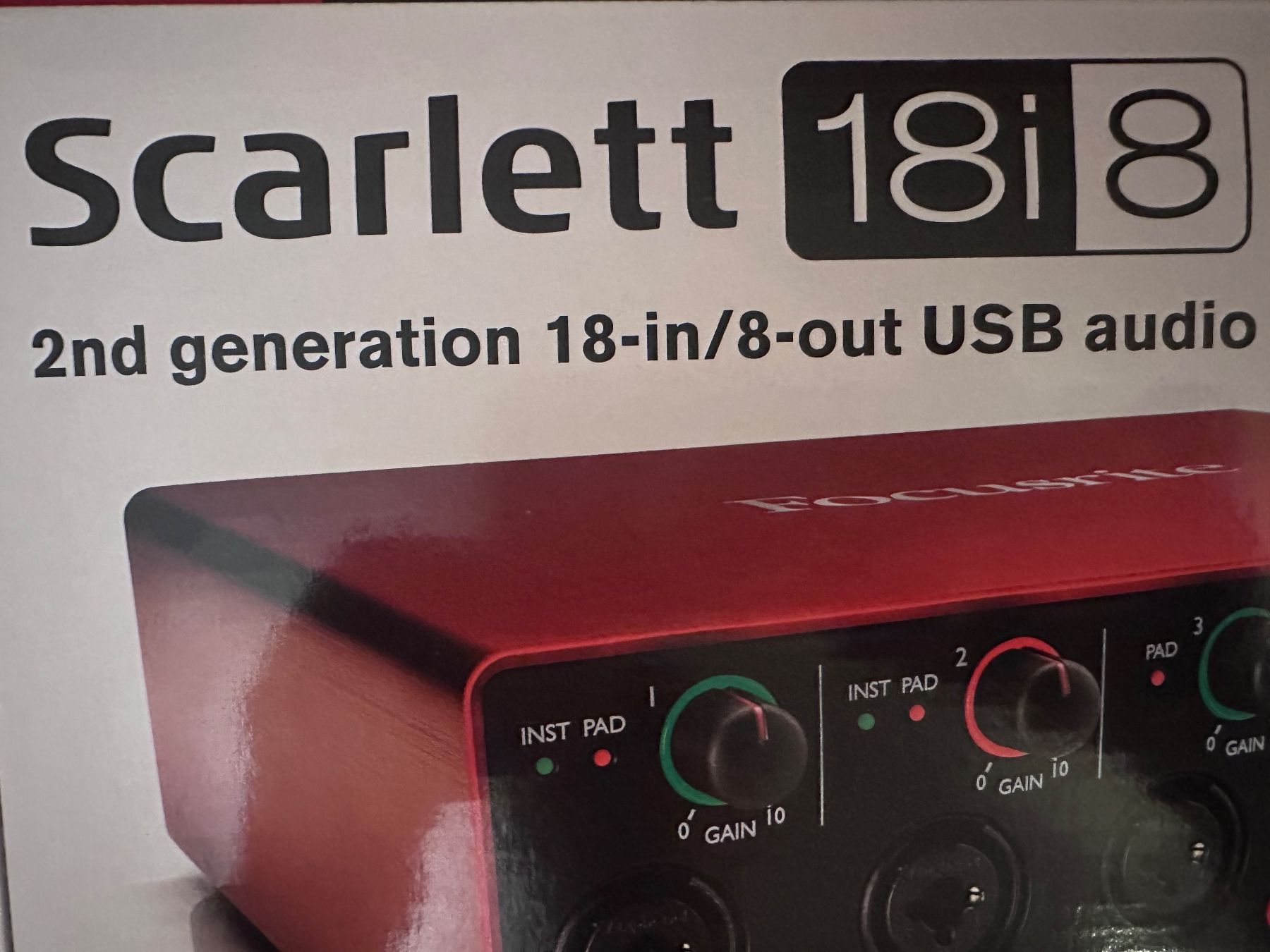 Focusrite Equipement studio: Audio Interface Scarlett 18i / 8 2nd generation – D'occasion à Oberuzwil par bookforest 2