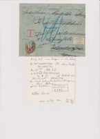 Schiffspost mit 50 Rp. Nachporto von 1893 !!