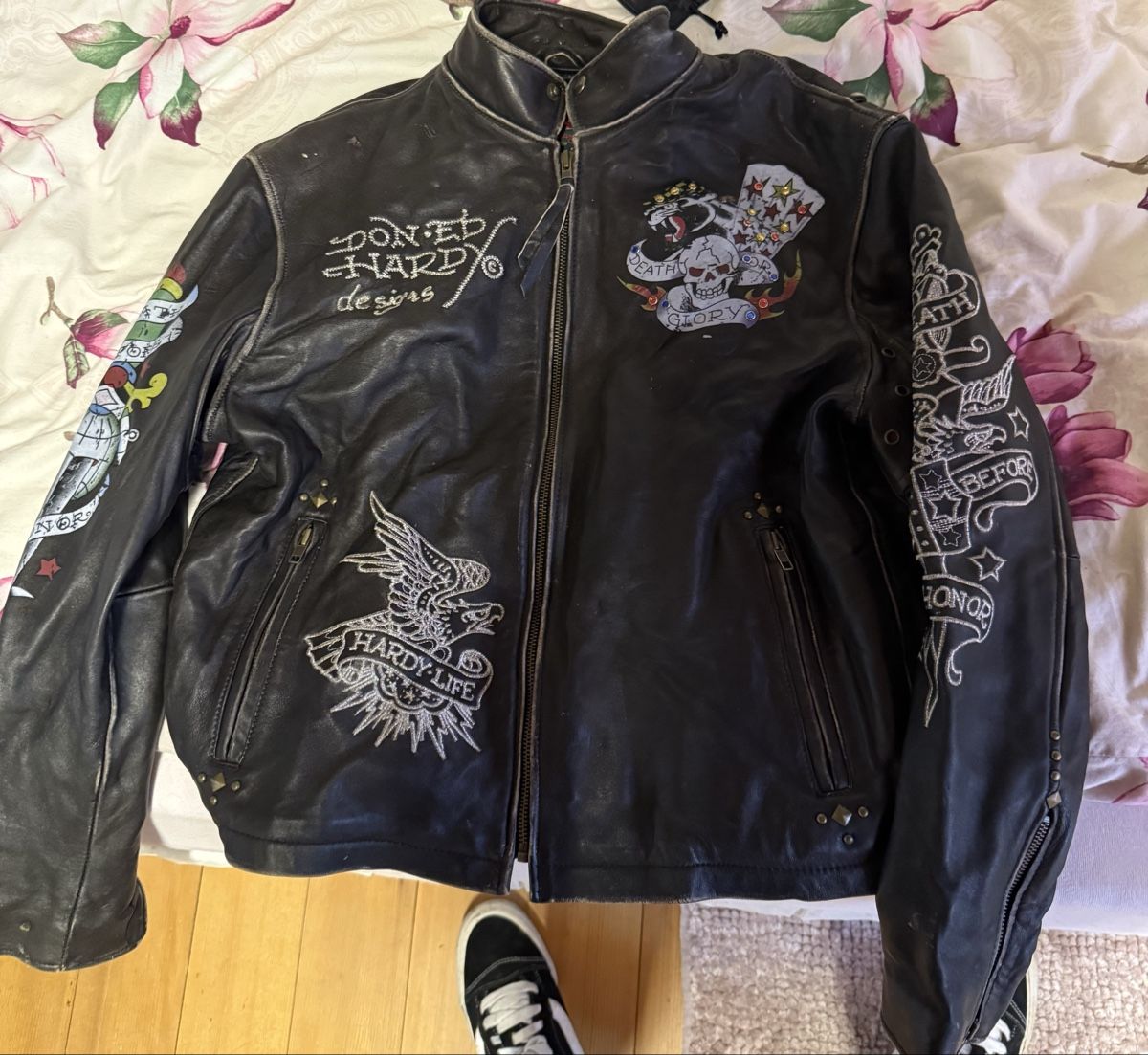Ed Hardy Vestes: Ed Hardy Original Lederjacke – D'occasion à Münsingen par ran_5sv9 1