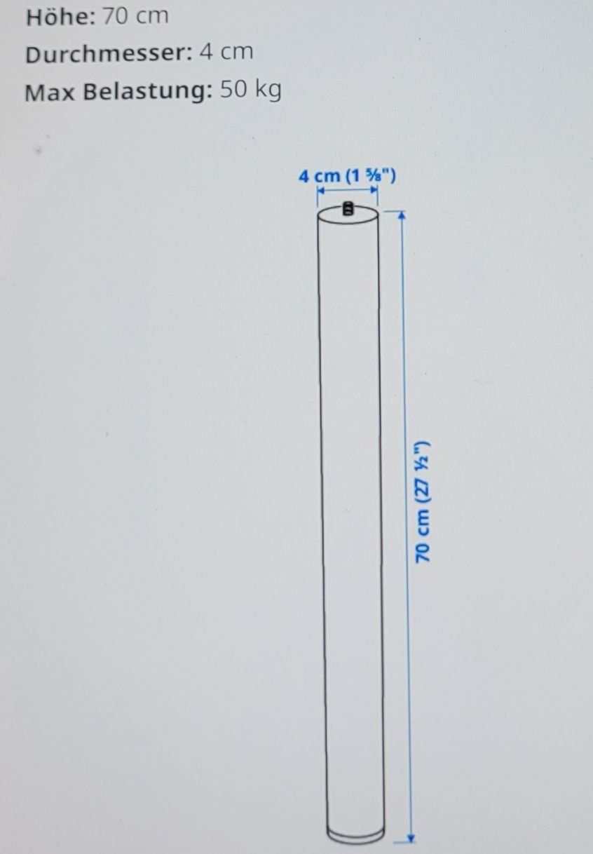 Ikea Sonstiges Mobiliar: IKEA, Tischbeine Adils, weiss, original verpackt – Neu und originalverpackt aus Unterengstringen von orpheo13 3