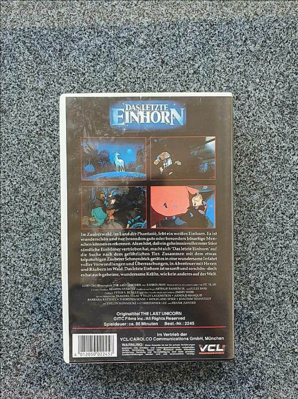 Alle VHS: Das Letzte Einhorn Vhs Film – Gebraucht aus Herznach von kayley09 1