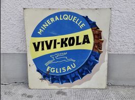 TOLLES ALTES BLECHSCHILD VIVI KOLA