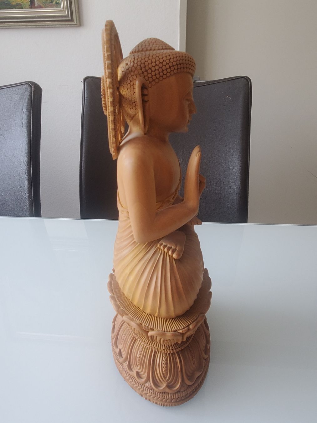 Statuette: Buddha Figur, Holz – Usato da Frauenfeld venduto da BeneFull 3
