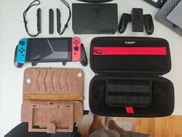 Nintendo Switch 1 + Satisfye ZenGrip & Zubehör (ohne LKabel)