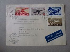Flugbrief 1944 ++ ZNr. F37 bis F40