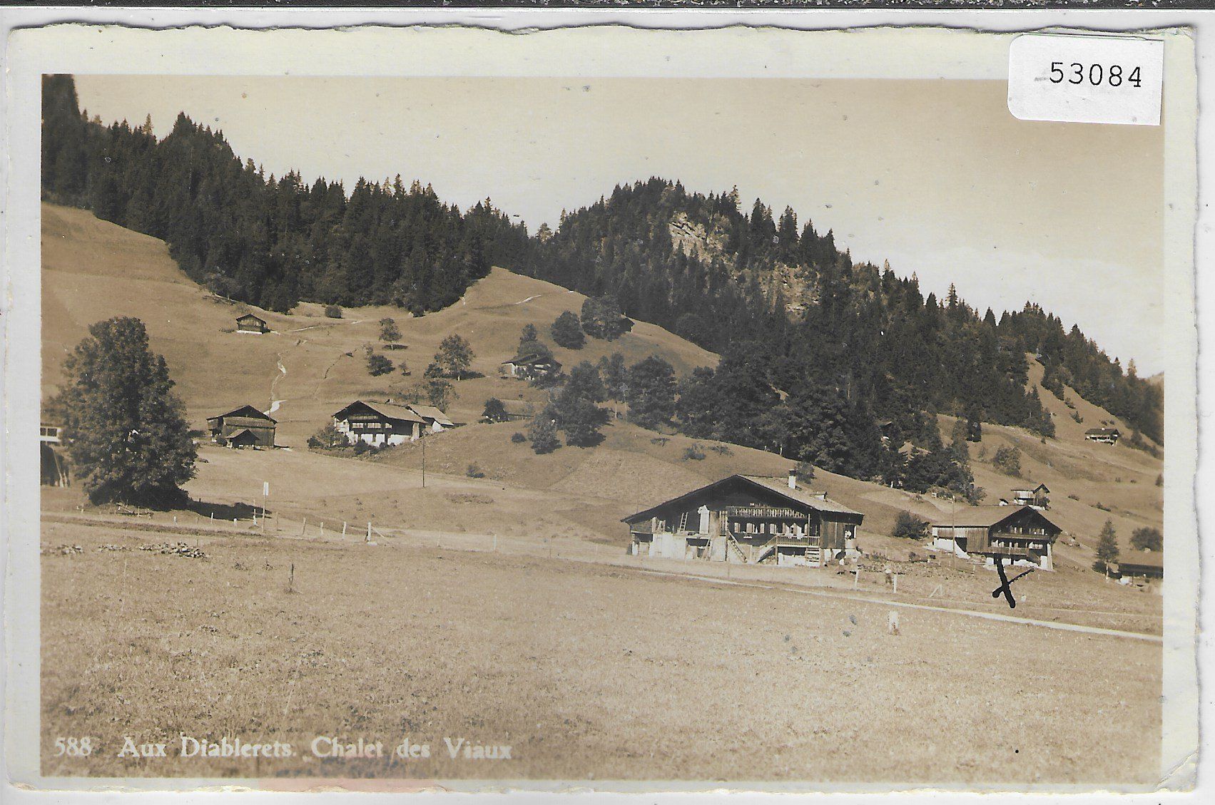 Cartoline postali: Aux Diablerets - Chalet des Viaux – Usato da Ettingen venduto da Kartenplanet