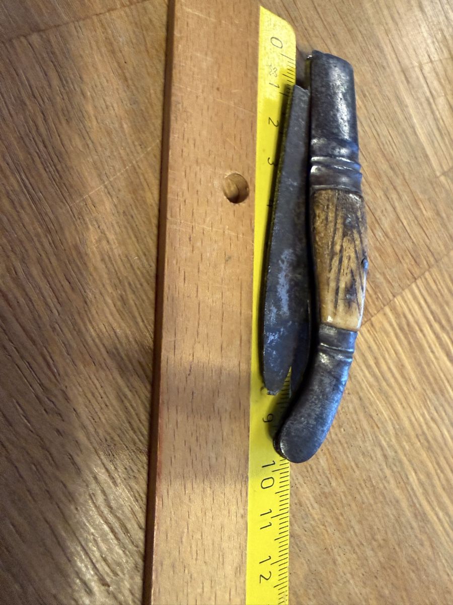 Coltelli tascabile: Antikes Taschenmesser mit Griff aus Bein – Usato da Goldach venduto da Messerguru 8