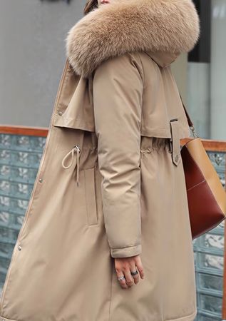 Parka d’hiver chaude à capuche fourrée - Taille 38