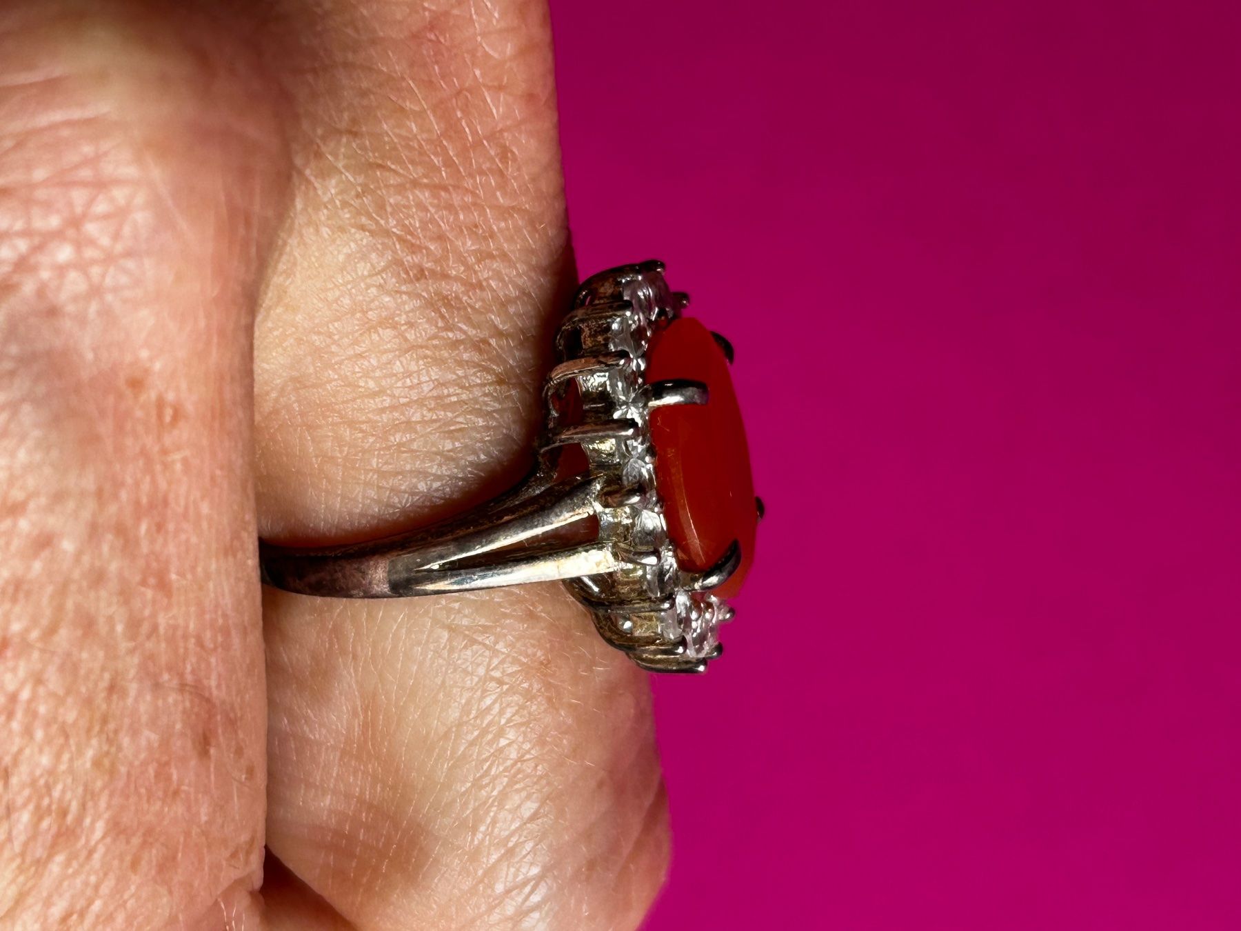 Altri gioielli: Schmuckset Ring & Ohrringe mit orangen Steinen – Usato da Laufen venduto da Bellavitaboom 3