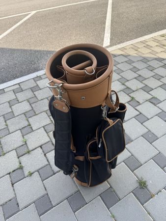 Golfbag Golftasche schwarz braun