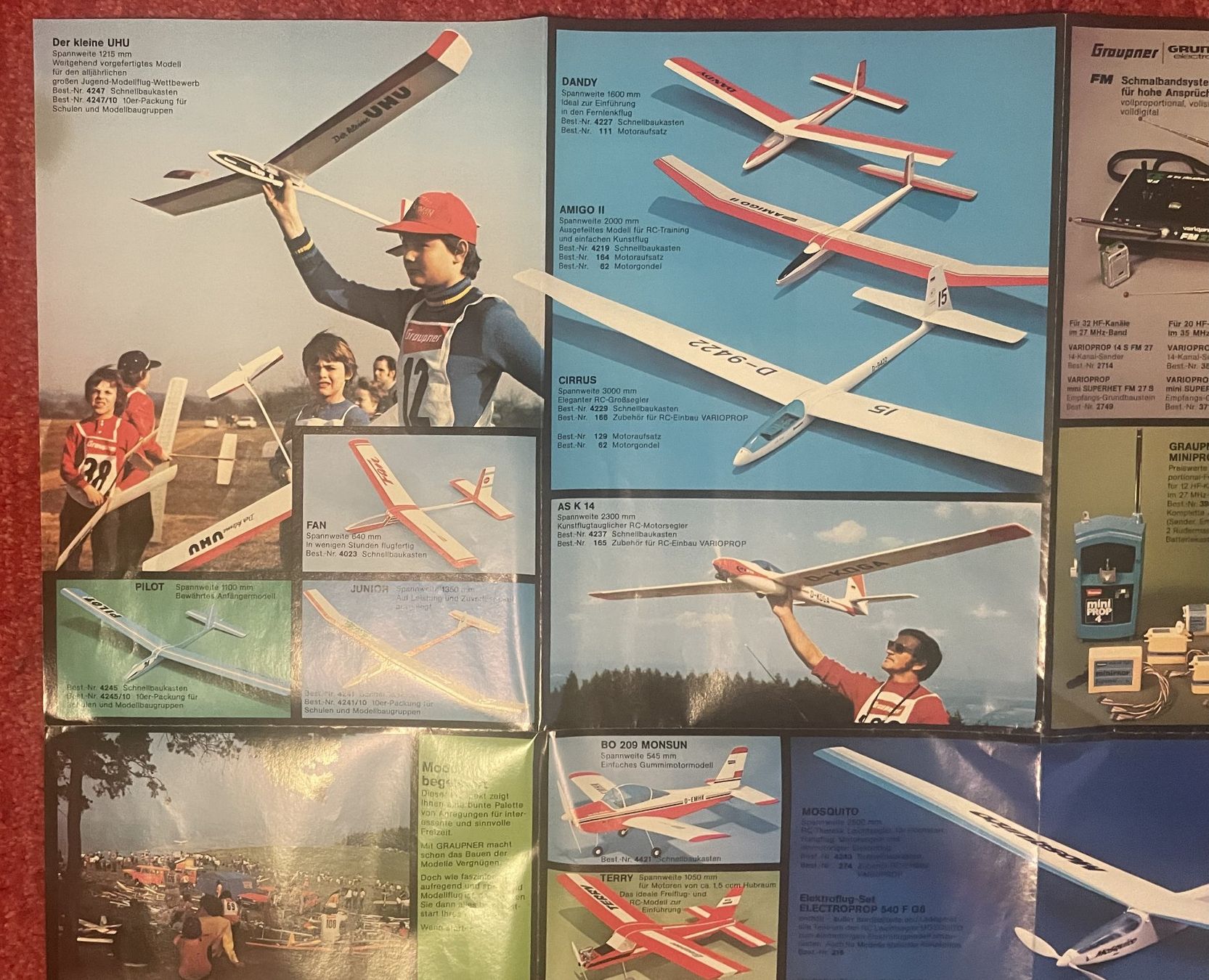 Graupner Modellismo RC: GRAUPNER Poster RC Piper Cherokee von 1975 – Usato da Hinwil venduto da RomRay 5