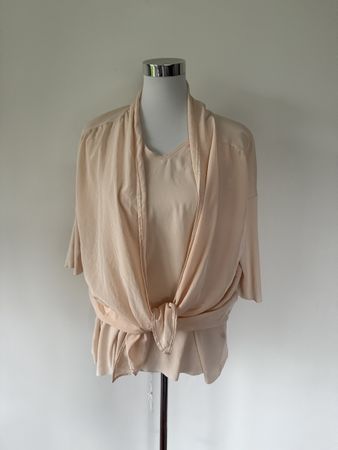 Marc Cain Sommer Set Top & Jacke, Gr. N5, hellbeige ☀️