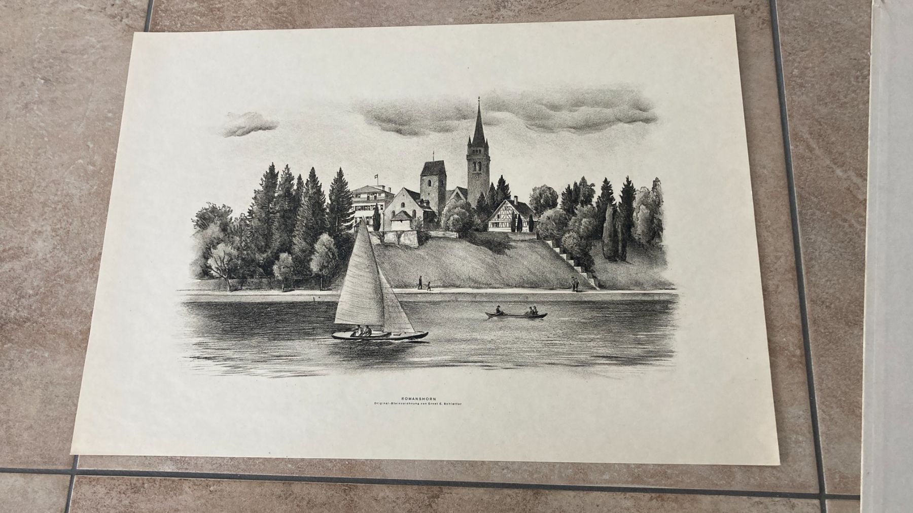Grafica & Litografie: 12 Originallithographien Kt.Thurgau von Emil E. Schlatter – Usato da Rümlang venduto da Funkey3 2