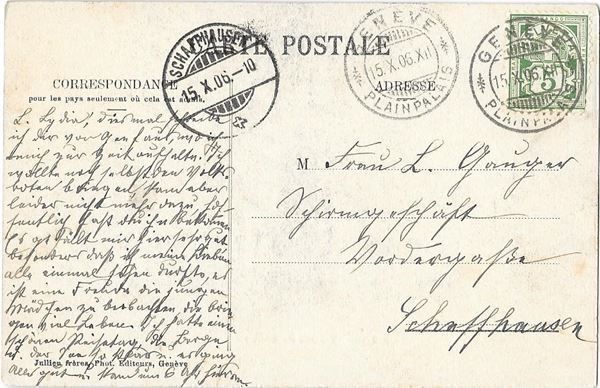 Cartoline postali: Genève Plateau de Champel mit Tram – Usato da Olten venduto da clotaldi 1