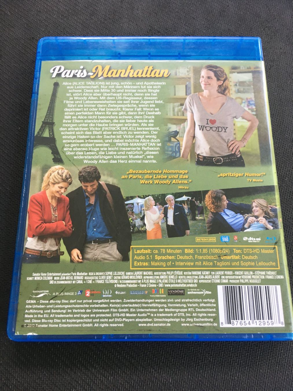 Alle DVDs: Paris - Manhattan [Blu-ray] – Gebraucht aus St.Gallen von MedienJoe 1