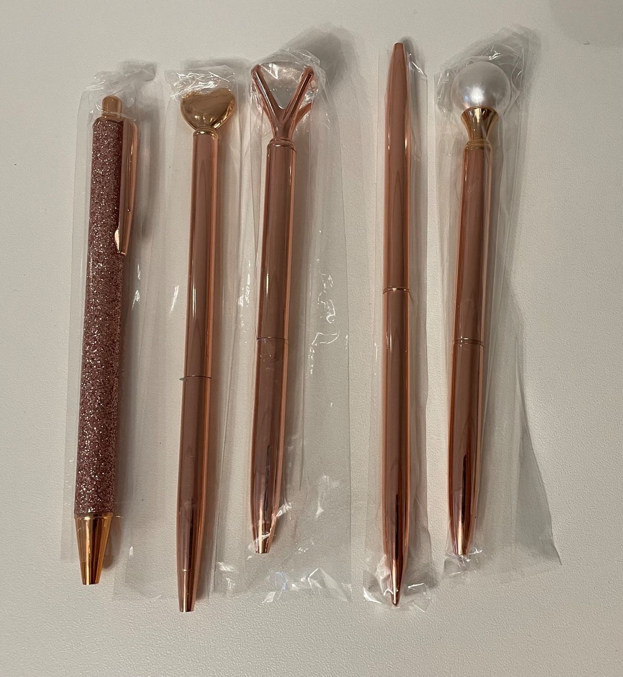 Stifte & Marker: 5er Kugelschreiber goldrosa neu – Neu und originalverpackt aus Kloten von des_xv52