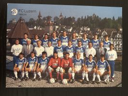 FC Luzern Autogrammkarte Saison 1990/91 - Rarität!