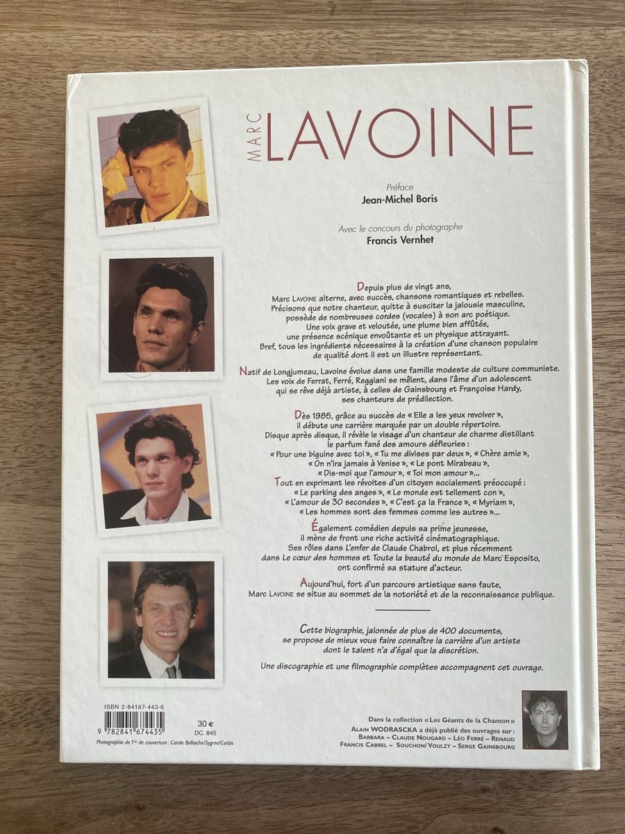 Libri: Biographie Marc Lavoine – Usato da Malters venduto da Lila-Nissie 1