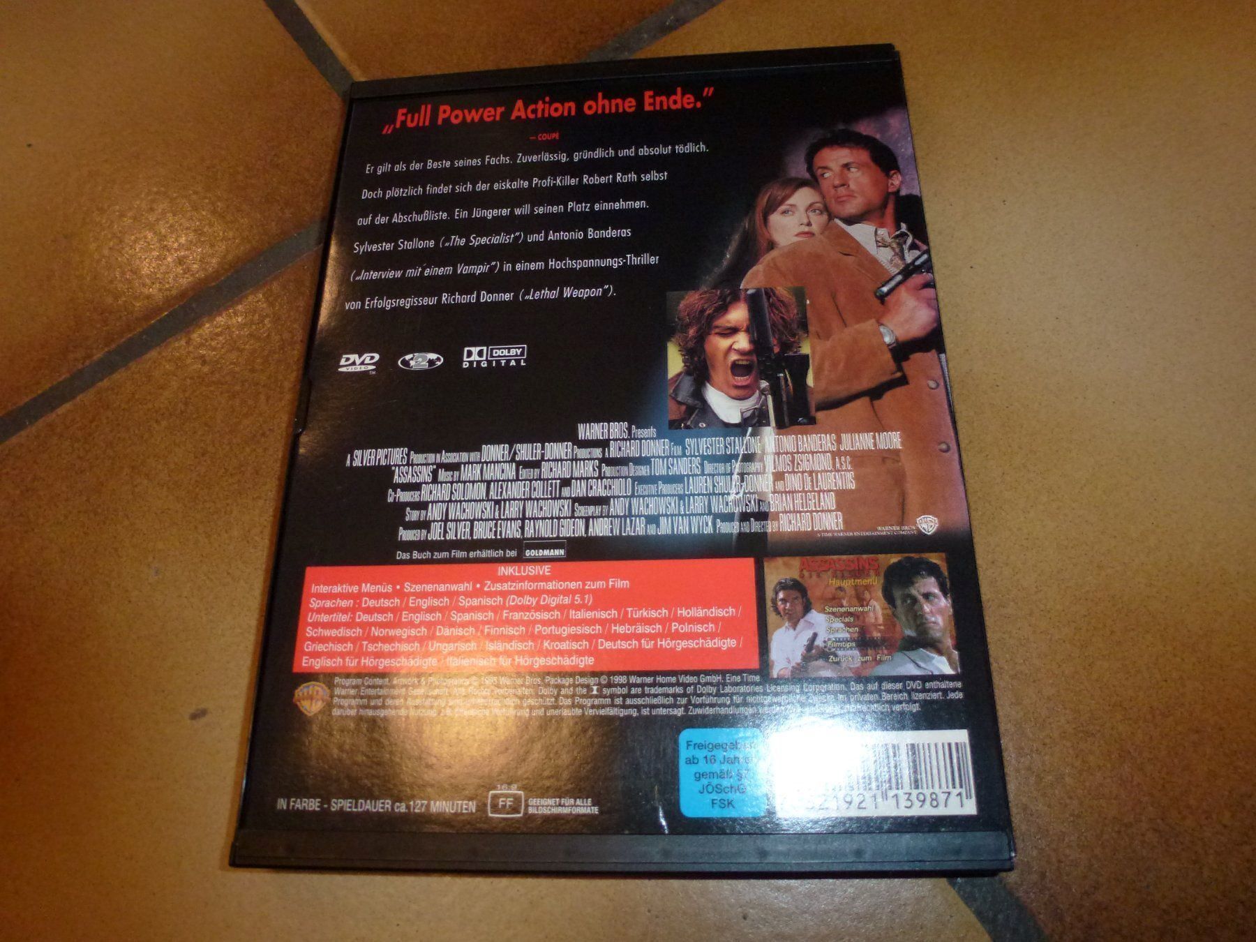 Tutti i DVDs: Assassins - Die Killer DVD – Usato da Olten venduto da Disc-Verkauf 2