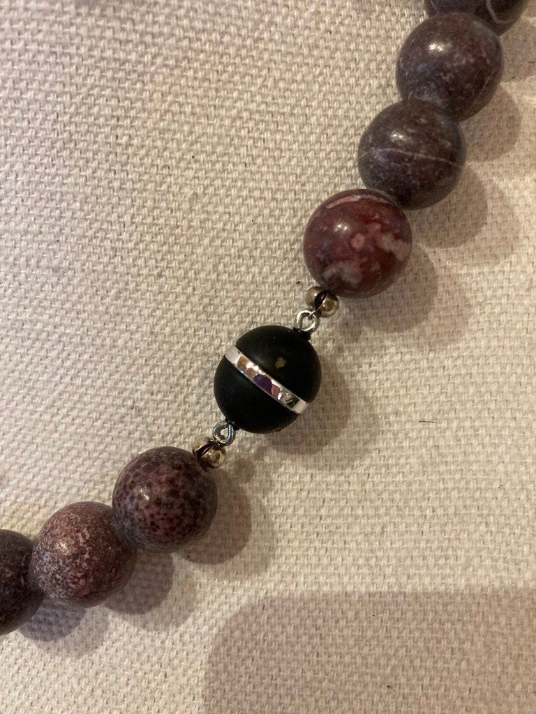 Ketten: Halskette - Lepidolit,Saphir Nachahmung – Neu (gemäss Beschreibung) aus Biberist von tl-schmuck 5
