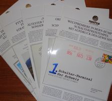 Rekorde der Philatelie, 5 Blatt Schweiz